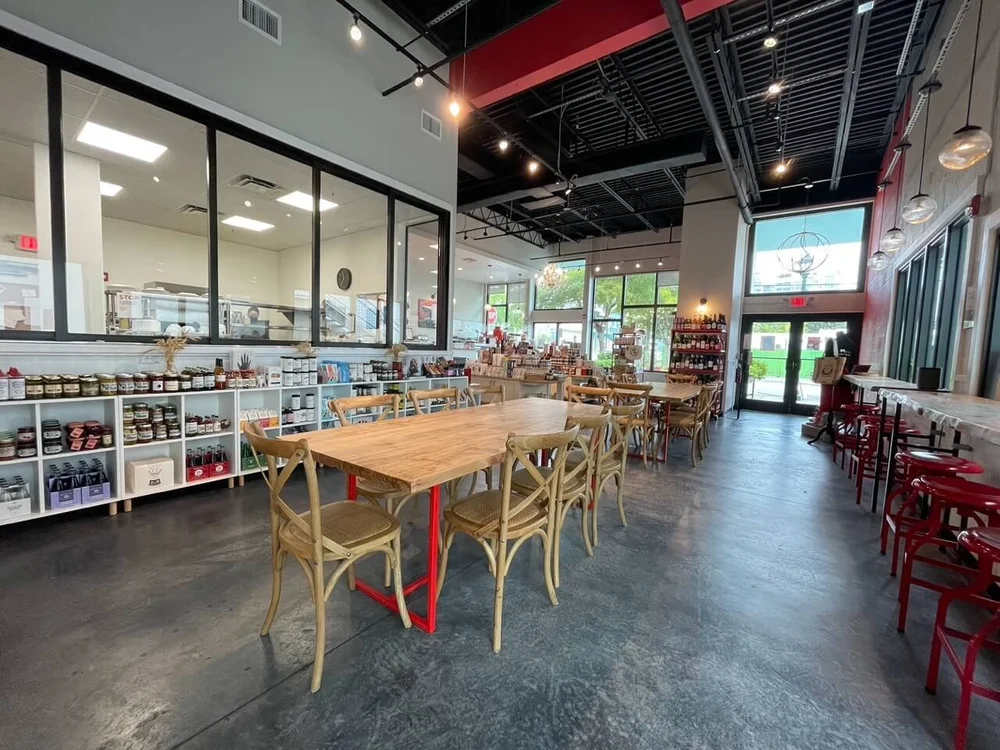 Artisan Cheese Company communal tables